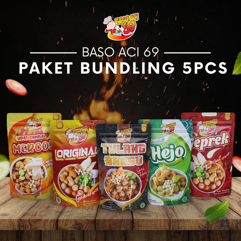 Product image Baso Aci 69 - Paket Bundling Hemat isi 5pcs 1kg Urat Ori Tr Hjo Gprk