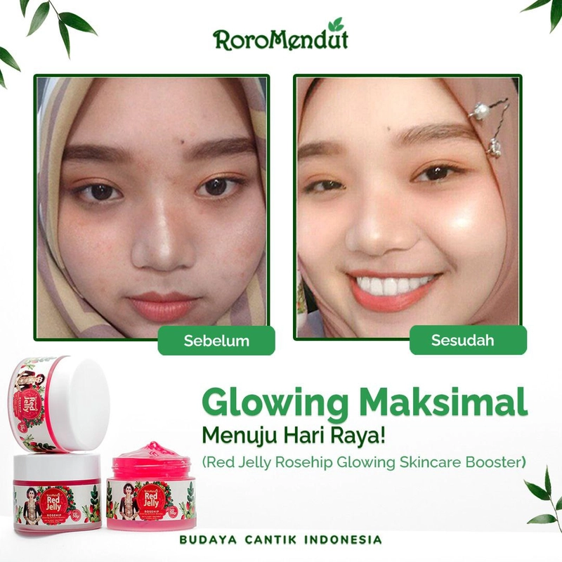 Product image Glowing Jelly Red Rosehip Green Jelly Centella Asiatica Tamanu Orange Jelly Skincare Booster 50g Red Jelly Rosehip