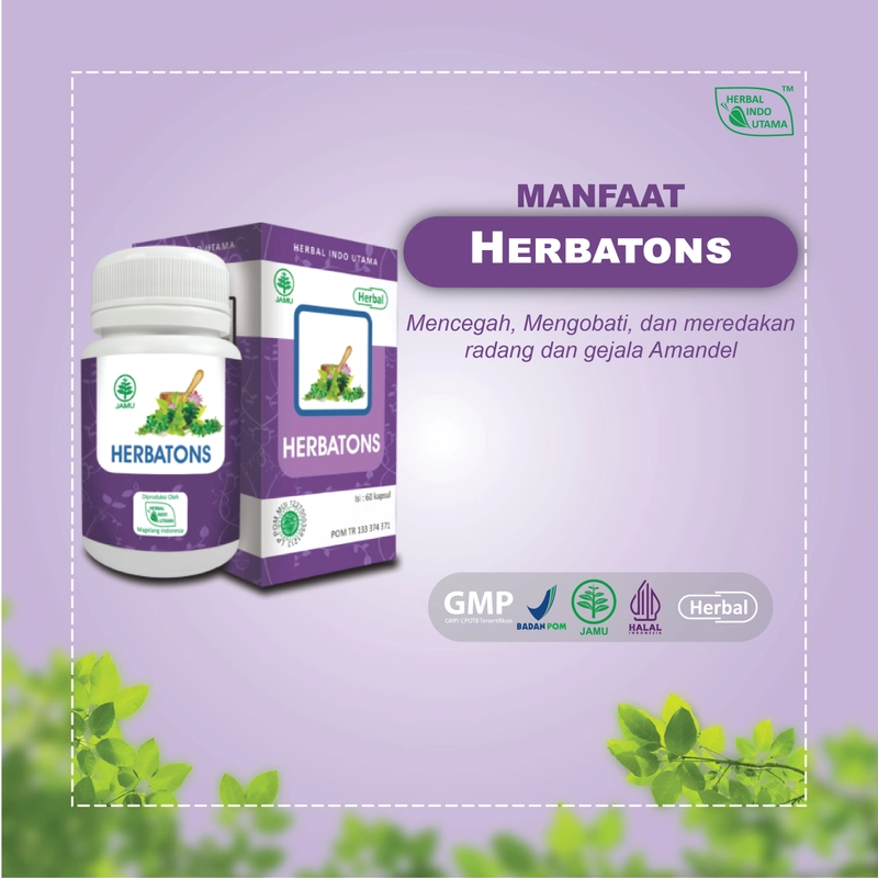 Product image Herbal Indo Utama - Paket Terapi Herbal Mengobati Amandel Herbal Indo Utama 150 gr Paket Herbal Amandel