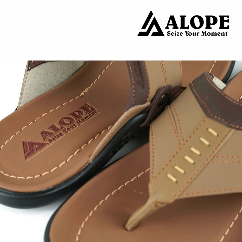 Product image ALOPE OFFICIAL - SANDAL ALOPE H 17 SANDAL PRIA KASUAL TRENDY BERKUALITAS 43 COKLAT MUDA