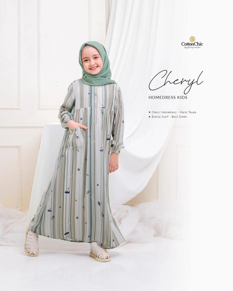 Product image Yasmeera Official - Daster Cheryl Anak S WARM TAUPE