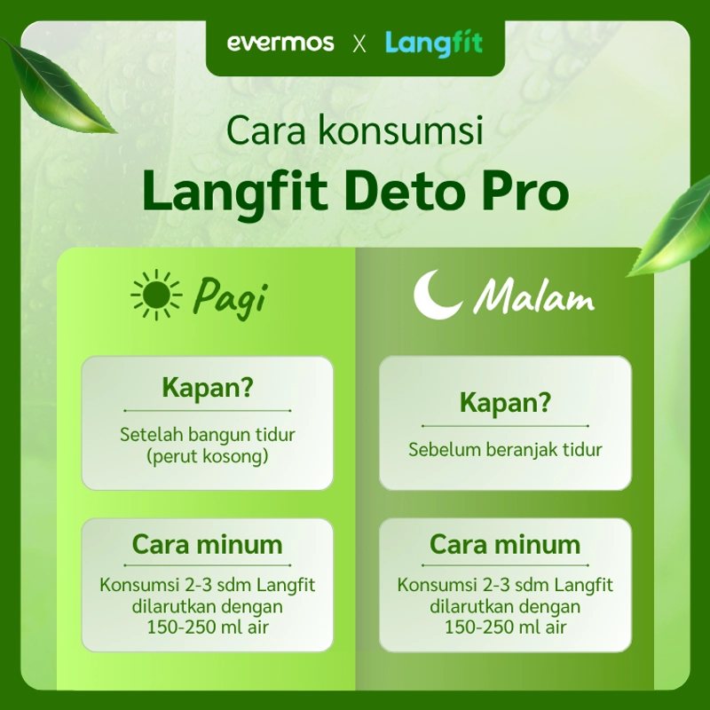 Product image Langfit - Paket 4 Botol Deto Pro Cuka Apel + Madu Stevia Probiotik Chia Seed 1 Paket Isi 4 Botol