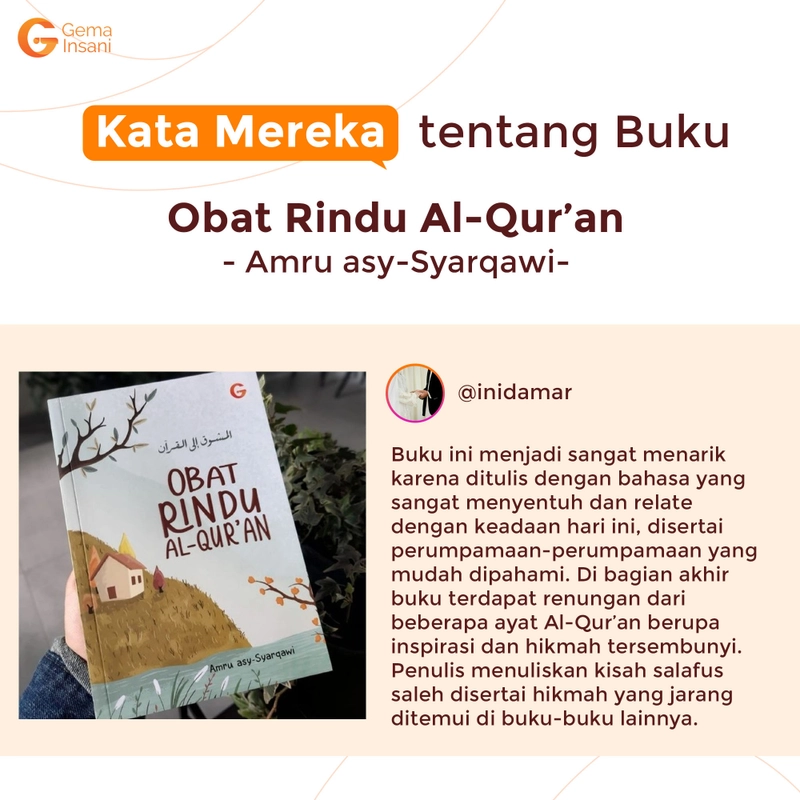 Product image Obat Rindu Al Qur`an 20 x 14 SC