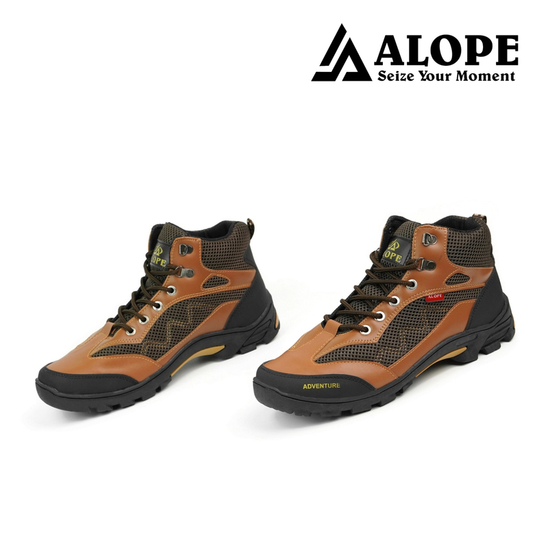 Product image ALOPE OFFICIAL - BUY 1 GET 1 SEPATU ALOPE F 07 SEPATU OUTDOOR HIGH 39 TAN
