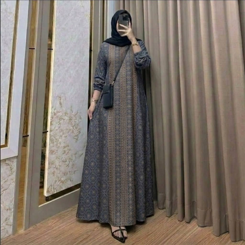 Product image Khisna collection - Drees dewasa new Rinjani look kekinian Allsize Dark grey