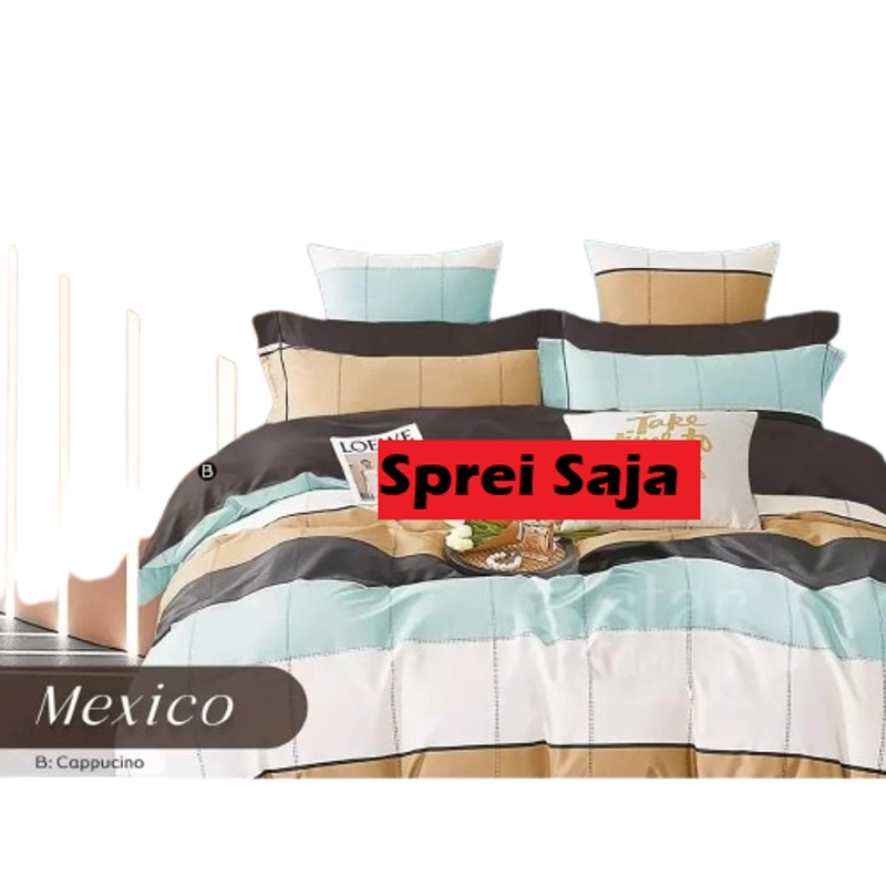 Product image Galeripuko - Sprei Saja Katun Disperse Tanpa Sarung Bantal Ukuran 90 dan 120 90X200 MEXICO