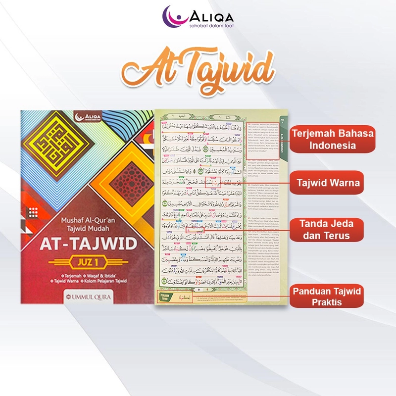 Product image Aliqa - Al Quran At Tajwid Per Juz A5 Biru