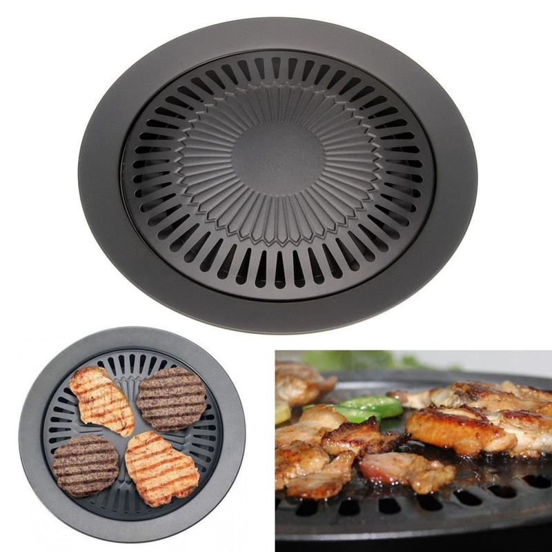 Product image Galeripuko - Grill Pan Paggang Daging Smokles BBQ Bulat Ultra Grill 32cm Smokles random