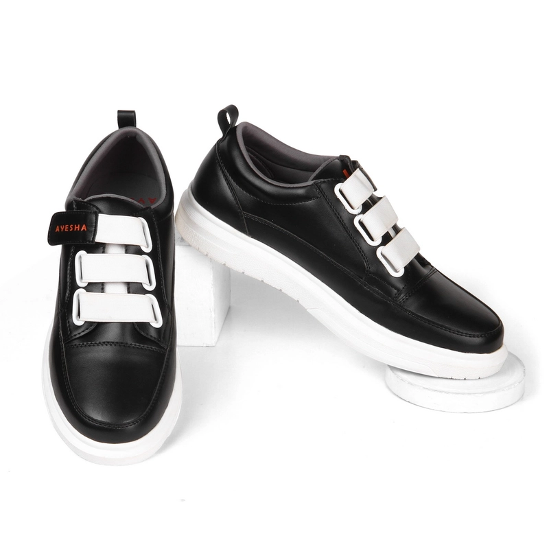 Product image AYESHA ALZ 9101 Black White Sepatu Sneakers Wanita Korea Kekinian 36 Black White