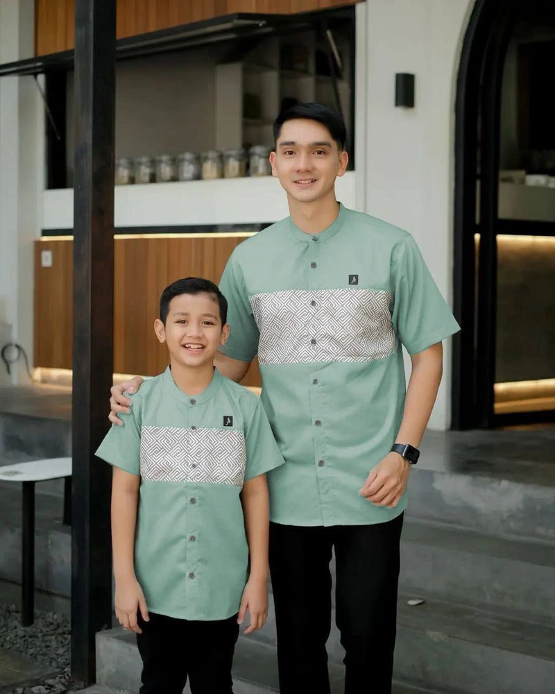 Product image Juragan Kurta - Baju koko kembaran ayah dan anak new baru boleh dipisah motif ikbal M Ikbal anak sage