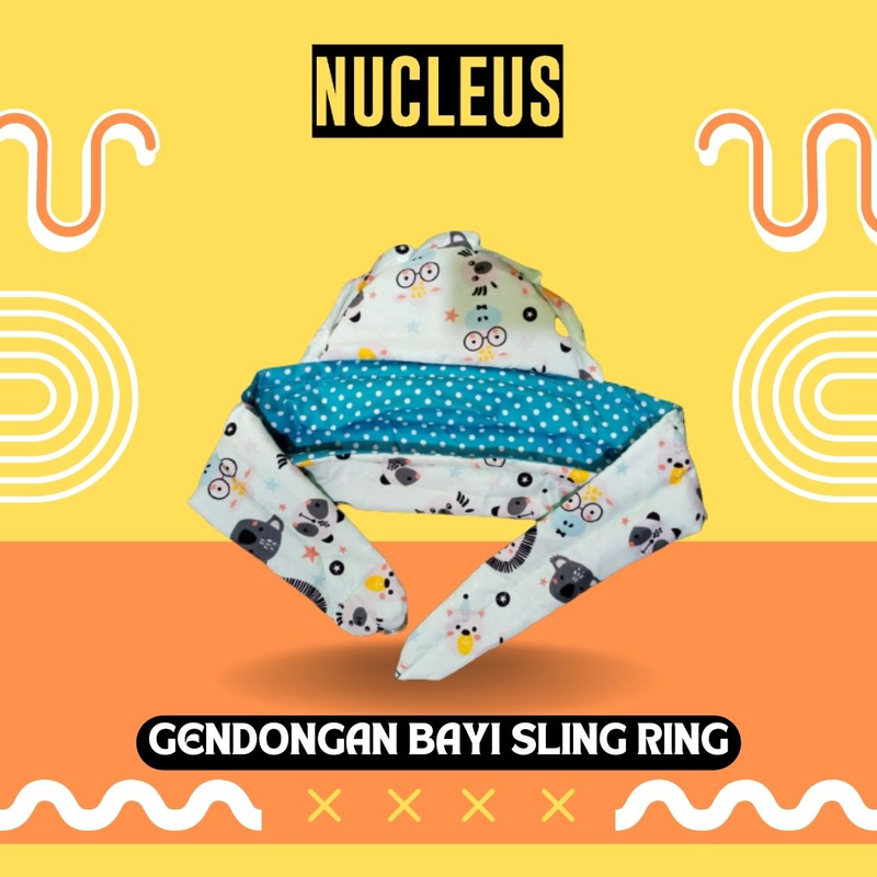 Product image Nucleus - Gendongan Bayi Samping Ring Sling Dengan Penutup Kepala 156 X 60 CM Koala Tosca