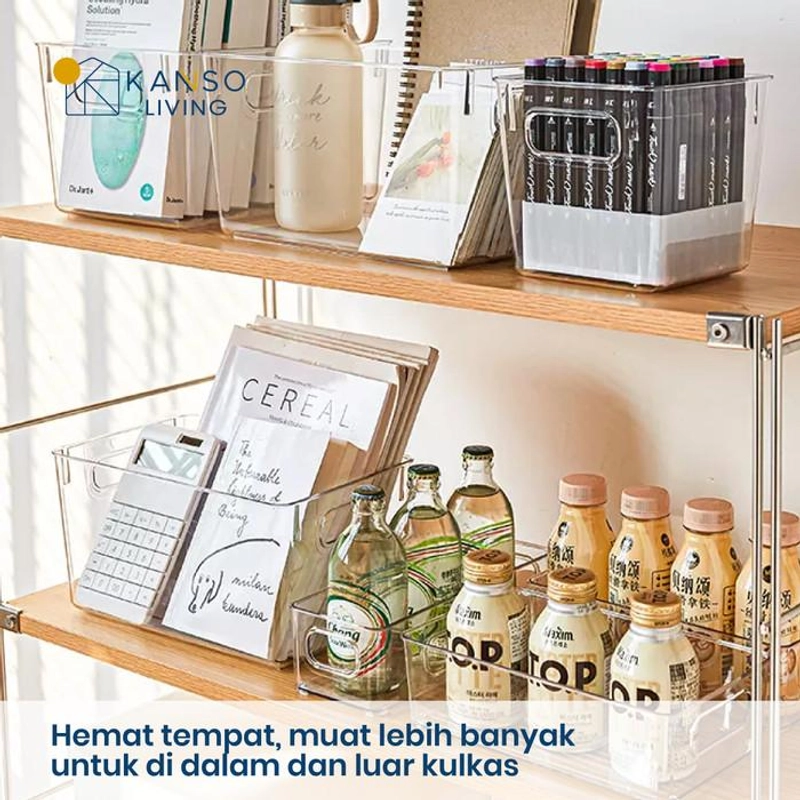 Product image Kanso Living - Kanso Living Kotak Penyimpanan Kontainer Makanan Kulkas Storage Box - 1 Set Isi 3 2200 1 Set isi 3