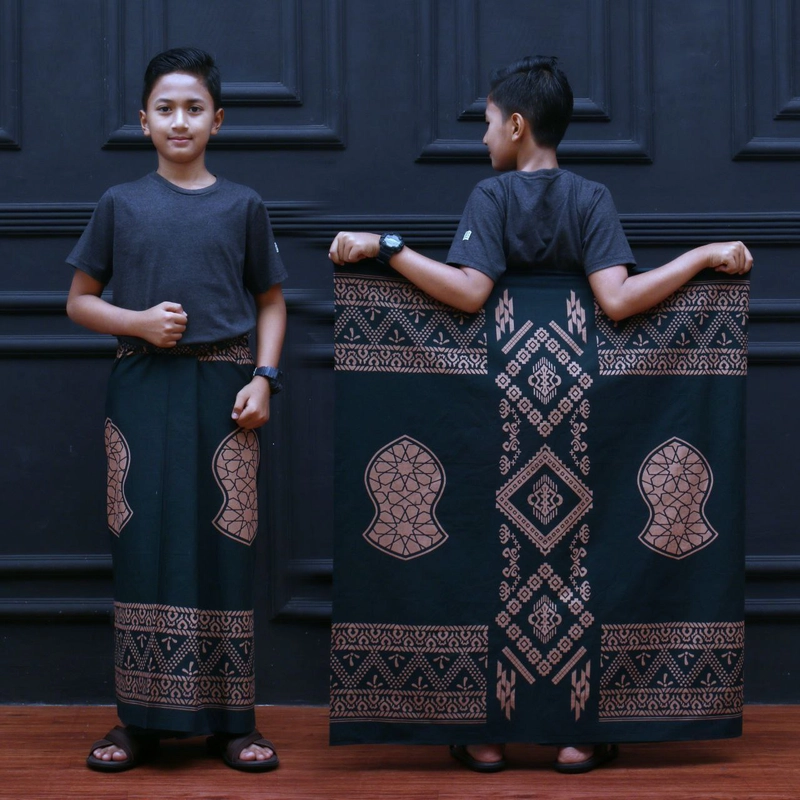 Product image Kois Batik - SARUNG ANAK REMAJA SD SMP MOTIF TROMPAH SARUNG ANAK REMAJA Hijau