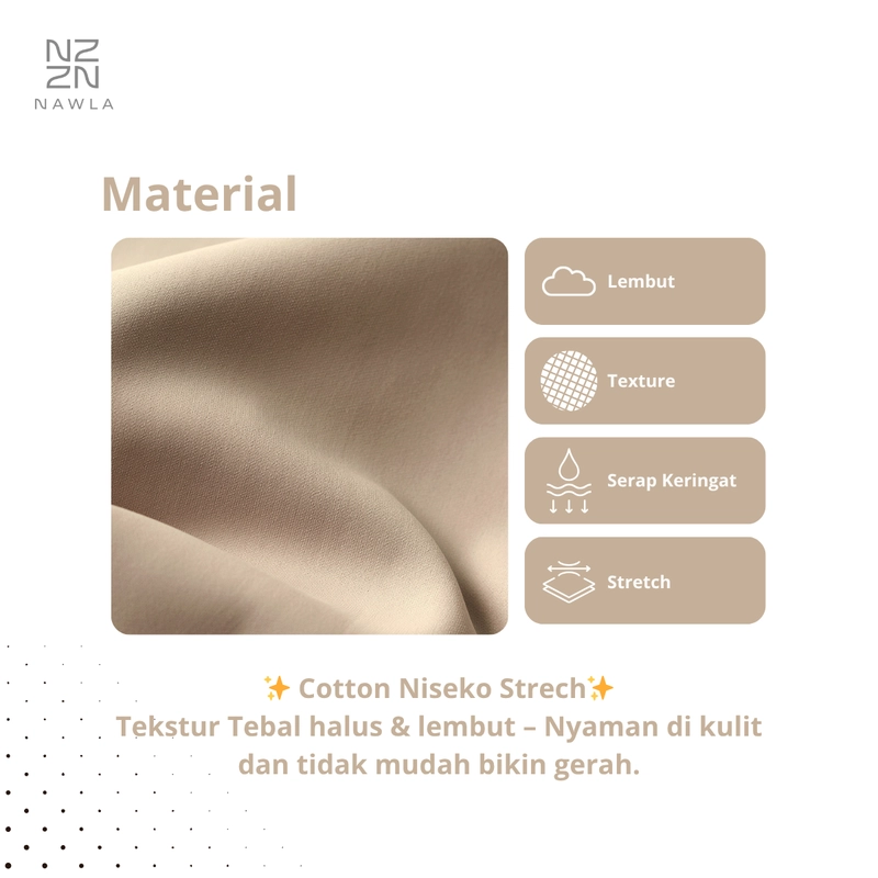 Product image NAWLA - Baggy Loose Pants Pleated Fit S Cream