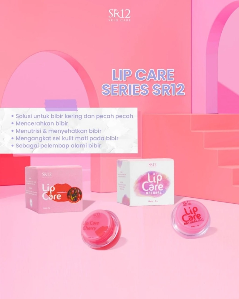 Product image SR12 Lip Care Melembabkan Bibir Kering Pecah-Pecah Dan Mencerahkan Bibir Gelap 5gr Lip Cherry