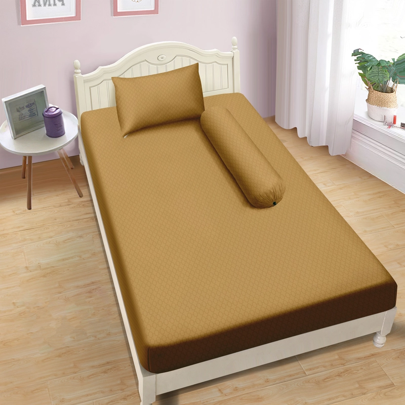 Product image LADY ROSE OFFICIAL - Aloha Max x Ayu Ting Ting Sprei Emboss Golden 90x200x25 Single 90