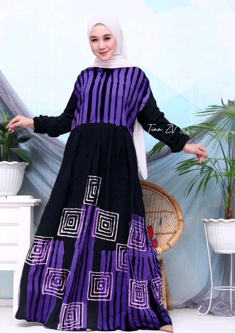 Product image Rambe Batik Indonesia - Gamis Malaman Jumbo Sahara Premium Allsize A