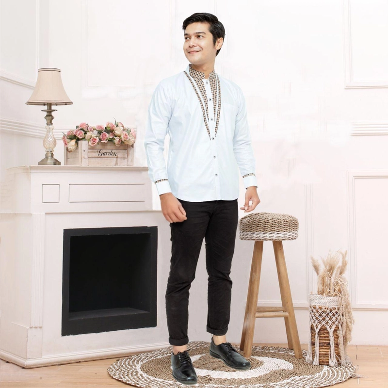 Product image Kois Batik - New baju koko pria dewasa lengan panjang terbaru motif zarif M Zarif