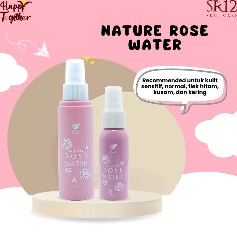 Product image SR12 Nature Rose Water Face Spray Makeup Tahan Lama Kulit Makin Cerah 100 ml Rose Water