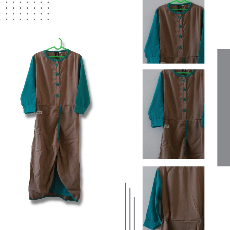 Product image Brandtastic - Pakaian Gamis Anak EC 22 8 TH Tosca Coklat
