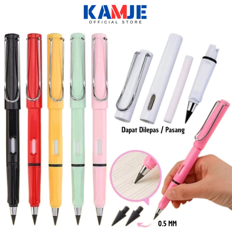 Product image KAMJE Pensil Abadi Tanpa Batas Tidak Bisa Habis Plus Penghapus Untuk Menulis Menggambar KMJ155 all variant NAVY
