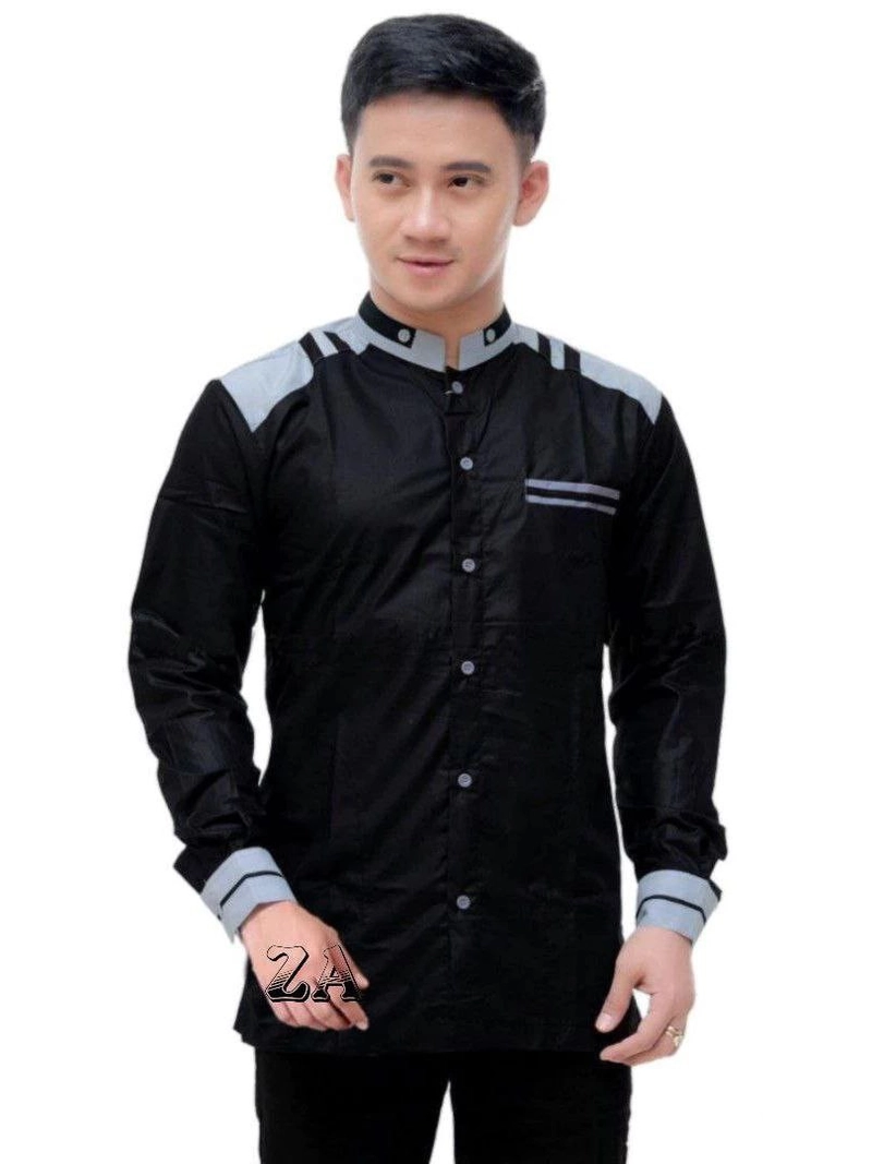 Product image Batik Alfin - Baju koko pria dewasa muslim Lengan panjang motif gus azmi model terbaru M Koko gus azmi 1