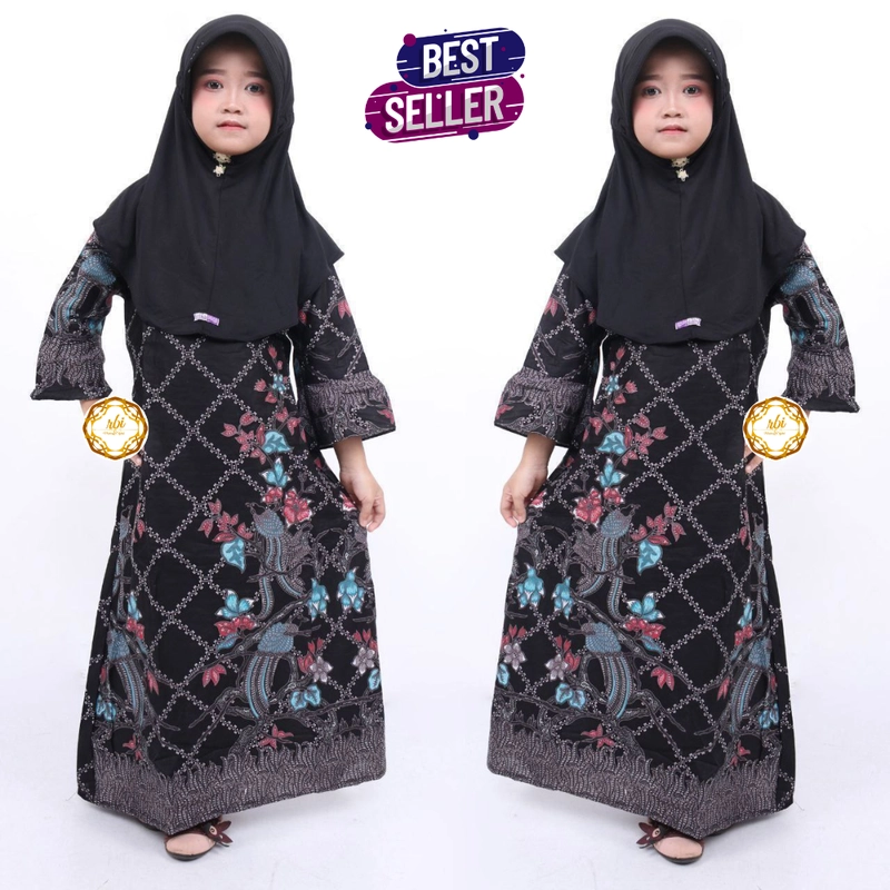 Product image Batik Baju Gamis Anak Usia 3-10th M A