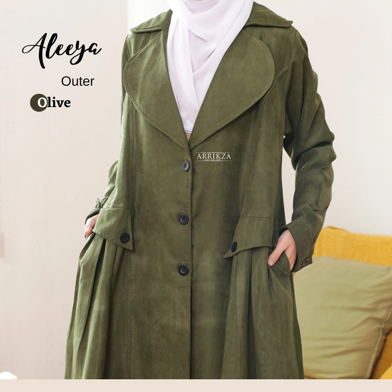 Product image Arrikza - Outer Aleeya by Arrikza Long Cardigan Olive S Olive