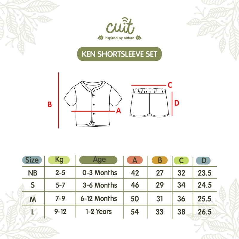 Product image Kintakun Baby - KINTAKUN BABY X CUIT Ken Setelan Anak Bayi 0 - 2 Tahun Kaos Tangan Pendek Motif Karakter 4 NB (0-3 Bulan) Bronto Brown