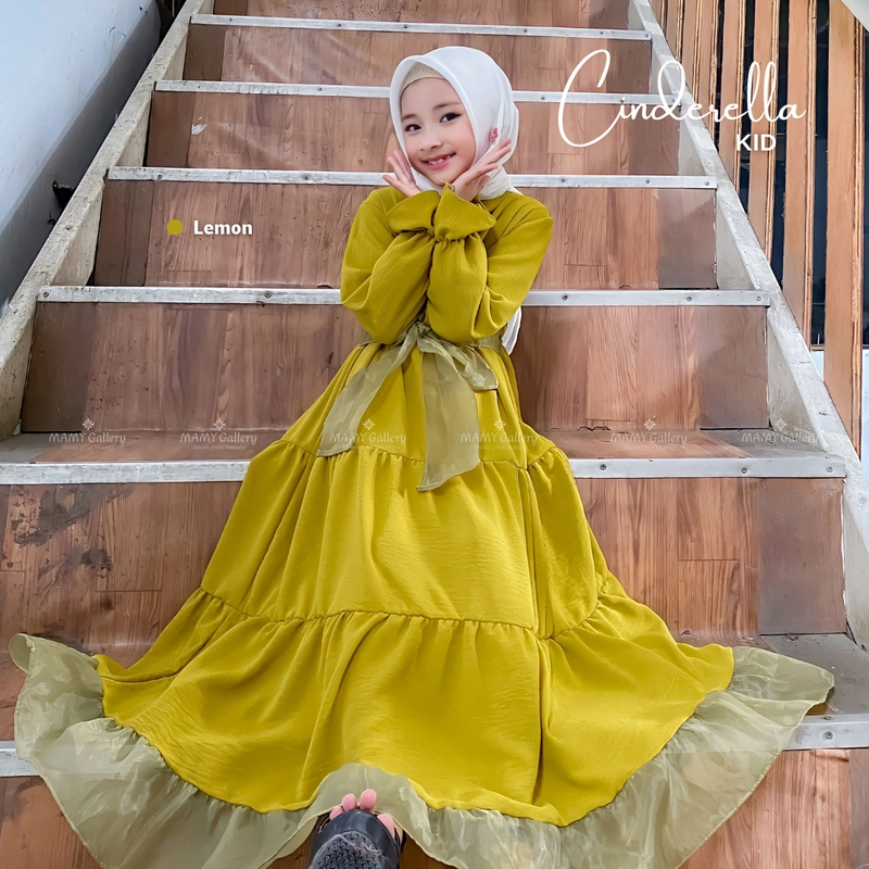 Product image [CUCI GUDANG] Baju Gamis Anak Cinderella Kid S Gamis Anak