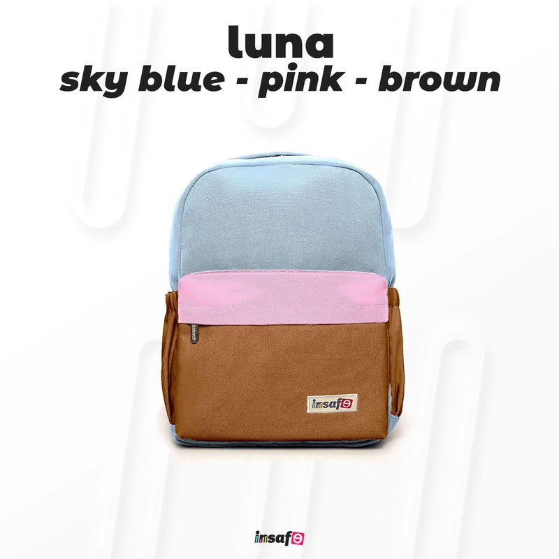 Product image Thobach official - THOBACH WOMAN-TAS RANSEL WANITA LUNA BACKPACK MULTIFUNGSI all size SKY BLUE-PINK-BROWN