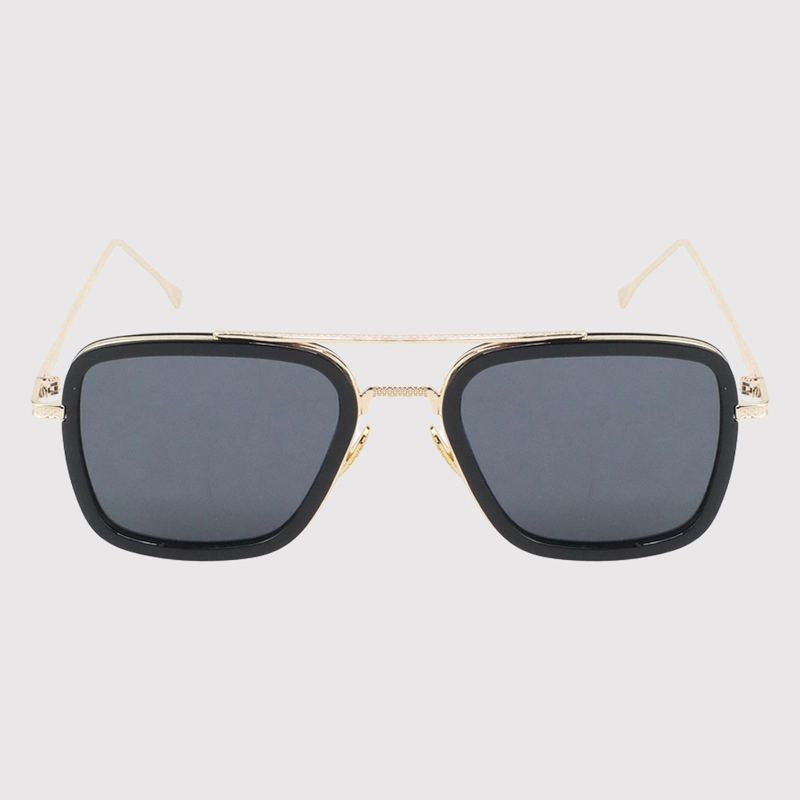 Product image RAYATORY - Kacamata Steampunk HD Polarized Sunglasses - 66218 Set Box+Kain Black Gold
