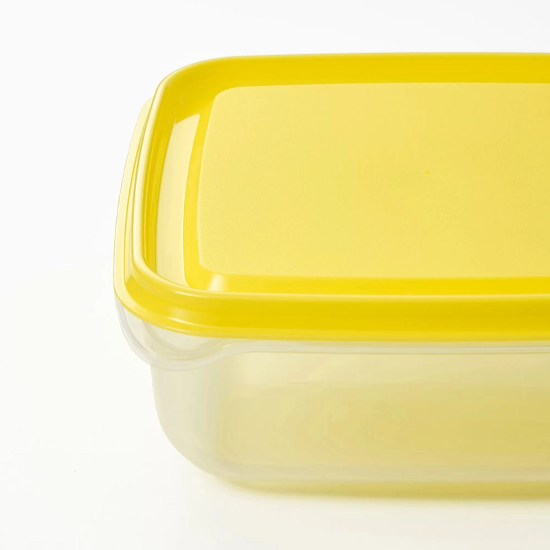 Product image RUMAH RAYA - (PO) Set Wadah Kontainer Penyimpanan Makanan Persegi 3 Pcs - PRU001 Persegi Kuning