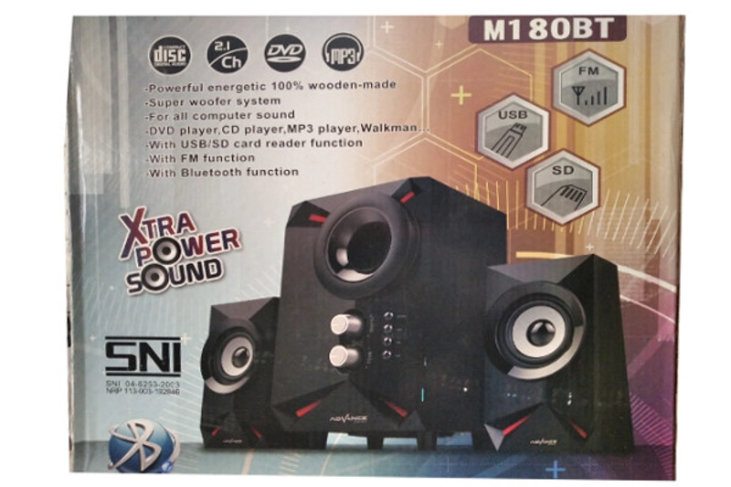 Product image Advance Digitals Indonesia - Multimedia Speaker with Subwoofer System M-180BT - Default