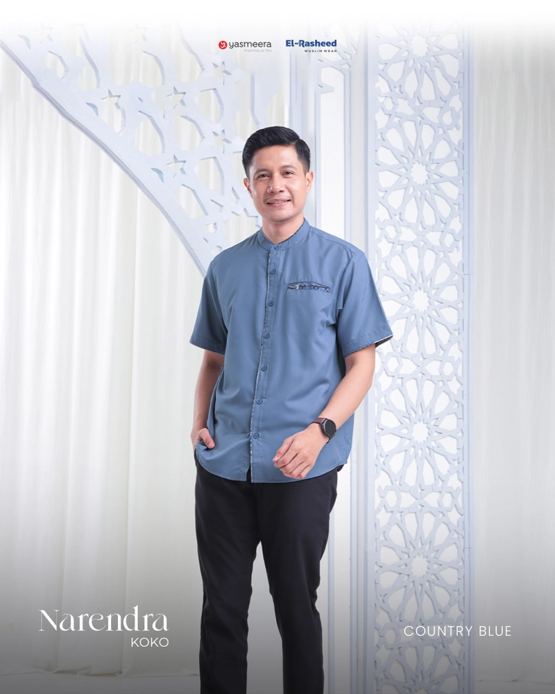 Product image Yasmeera Official - Couple Series 2024 Nayla - Nayendra Warna Country Blue & Spring Blue S KOKO NARENDRA