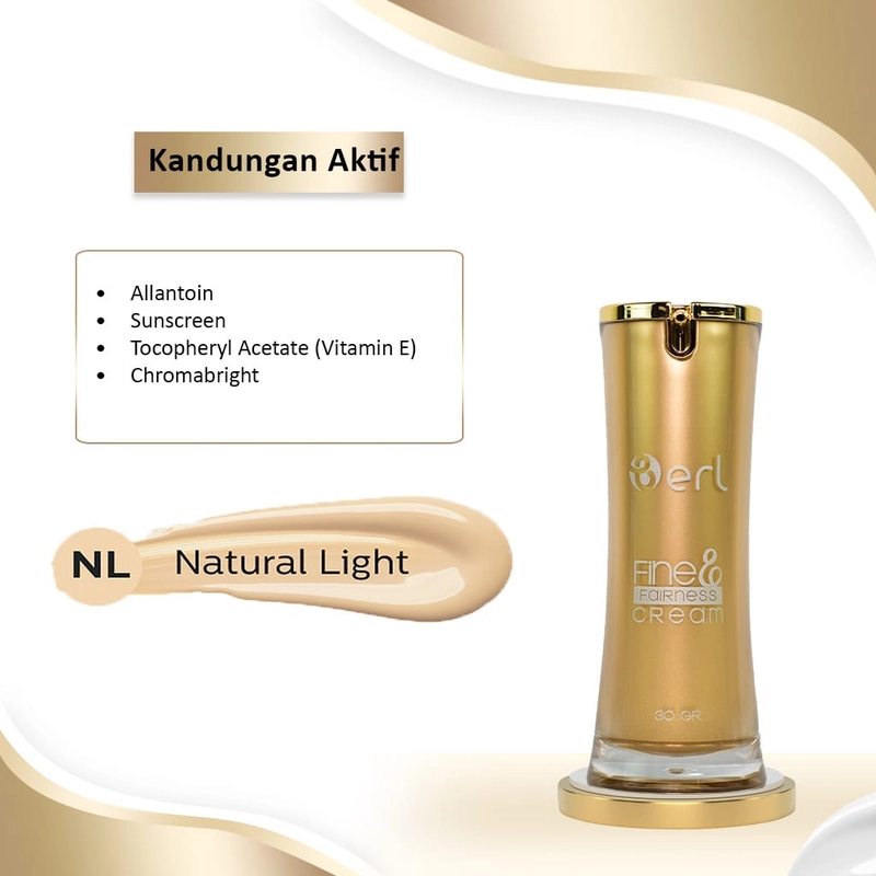 Product image B erl Cosmetics Bogor - Berl Cosmetics - Fine & Fairness Cream (FFC) 30gr Natural Light