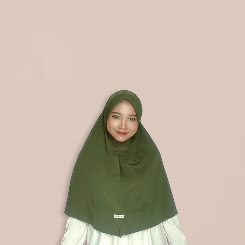 Product image Loverhydar - Loverhydar - Hijab Bergo Alesha Spandex XL Army