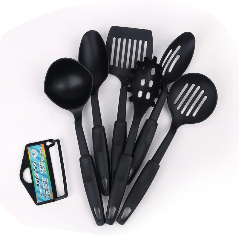 Product image KAHASIL - 6IN1 Spatula Set Sodet Sutil Peralatan Alat Masak Utensil Kitchen Tools KMJ010 HITAM