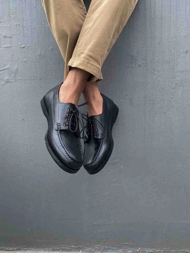 Product image MNDY Footwear - Marco Black GL - Sepatu Loafers Pantofel Formal Kulit Hitam Pria 39 Kulit Asli