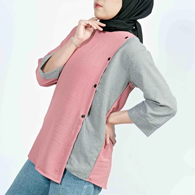 Product image Sseolshop - Trika Baju Atasan Wanita Terbaru L Dusty