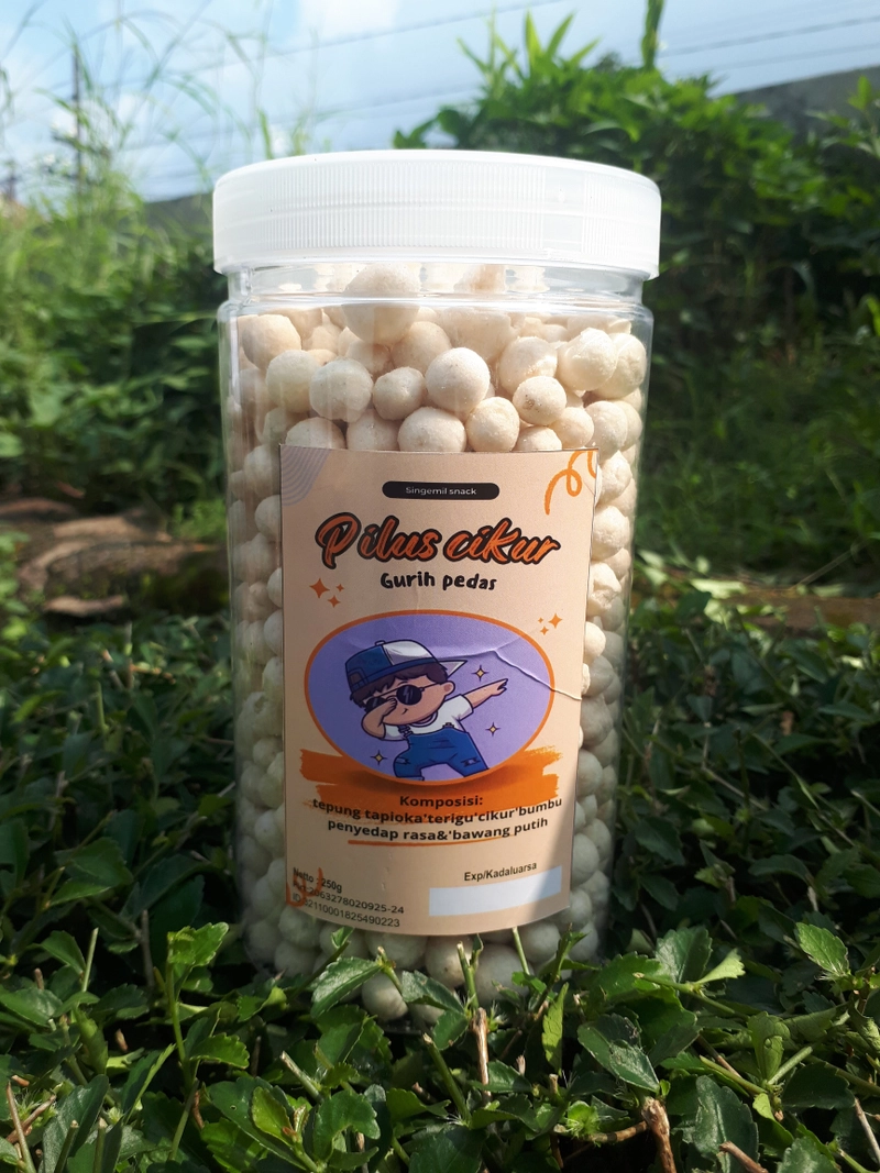 Product image singemil - pilus cikur kemasan toples 250g berat 350gr pedas gurih