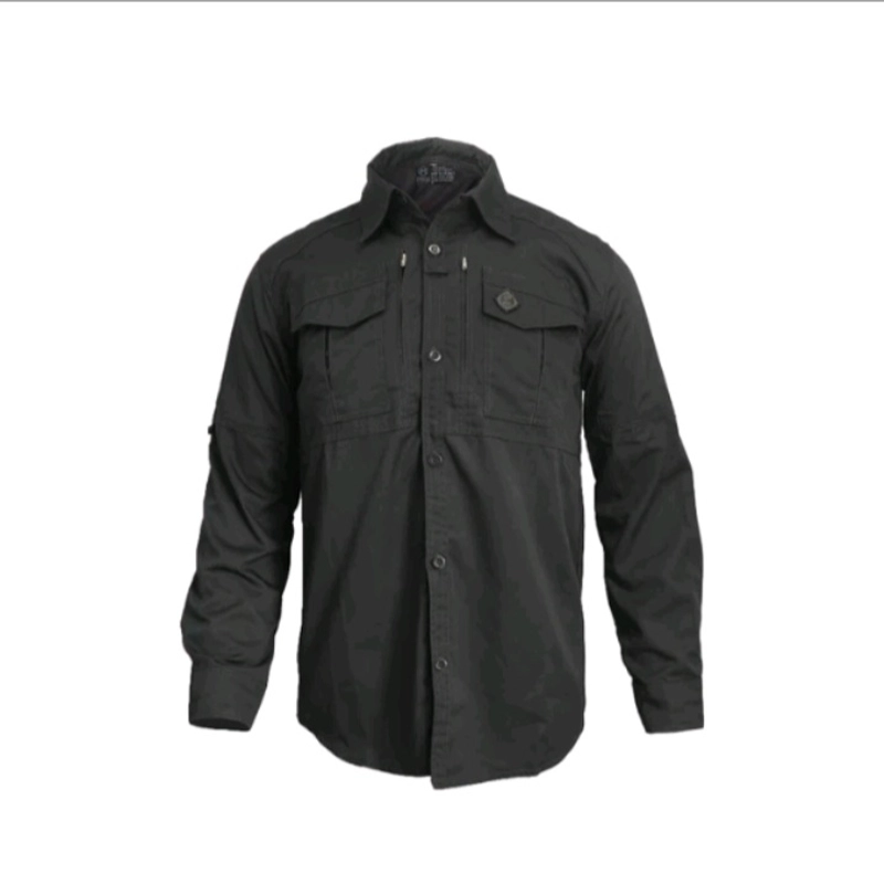 Product image MR DEE - KEMEJA PRIA M TEC lapangan BLACK M Hitam