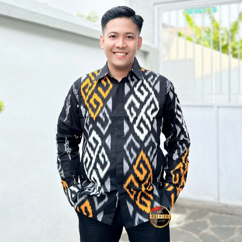 Product image Ks muslim fashion - Batik sarimbit tunik dan kemeja dewasa baju kerja motif ulfa M Kemeja ulfa