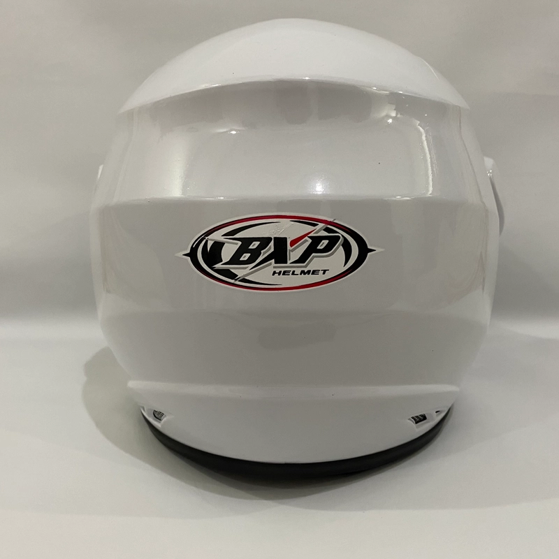Product image CRX Helmet - Helm Nuvo Solid Putih Polos Glossy - Helm SNI - Helm Dewasa L Nuvo Putih Glossy