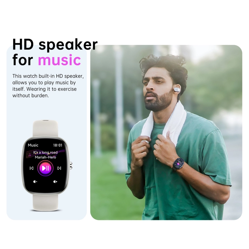 Product image Mitimes - Mitimes Smart Watch S5 Bluetooth Phone Call 1.83 Inch Black