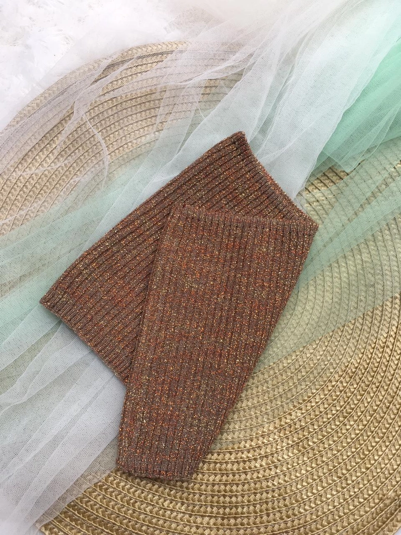 Product image Leika Hijab - Bandana Glitter 20 x 18 Cm Amber