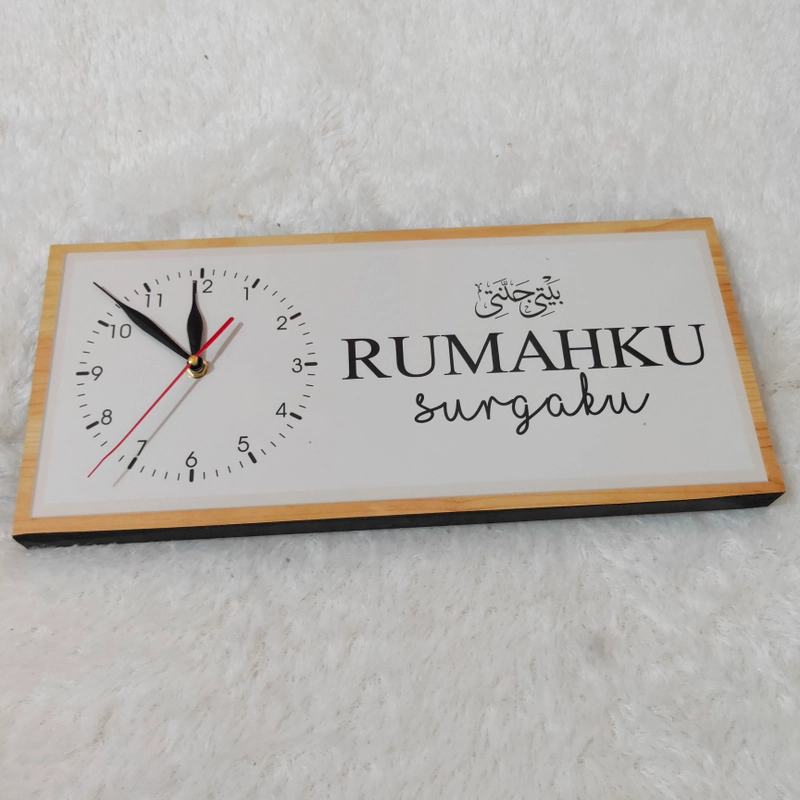 Product image JAM DINDING RUMAHKU SURGAKU - JAM-60 20X45 PUTIH