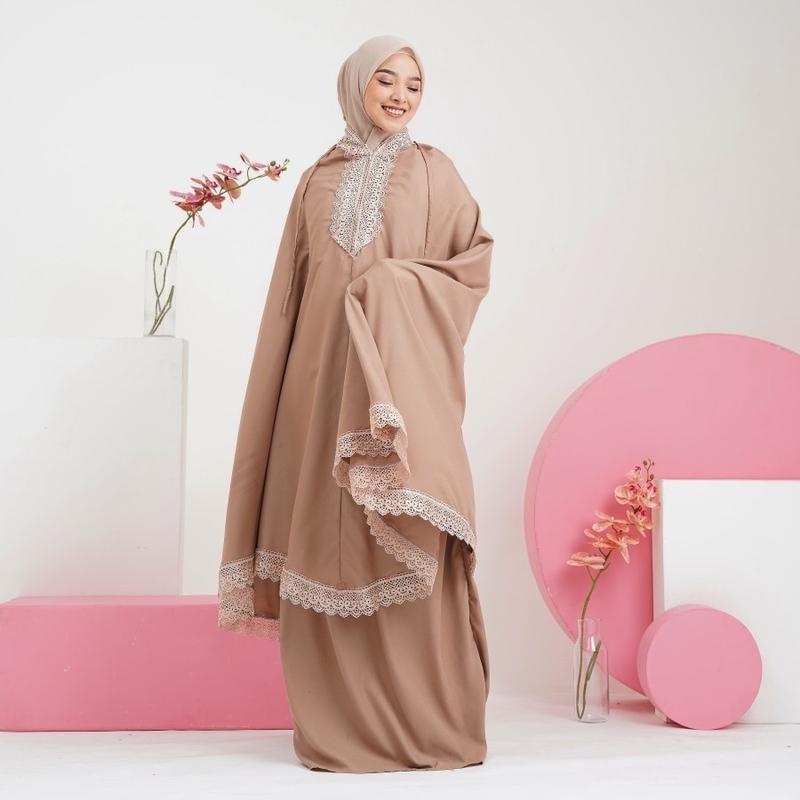 qaydstoreid - BELI 1 GRATIS 1 Mukena 2in1 Misella Renda Mewah MISELLA Milo