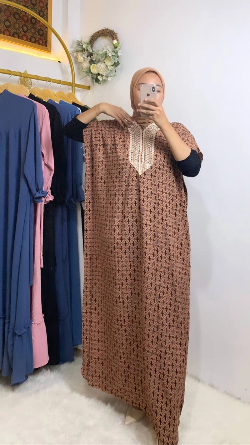 Product image Batik Ayodha - KAFTAN ARABIAN RENDA Allsize Dusty