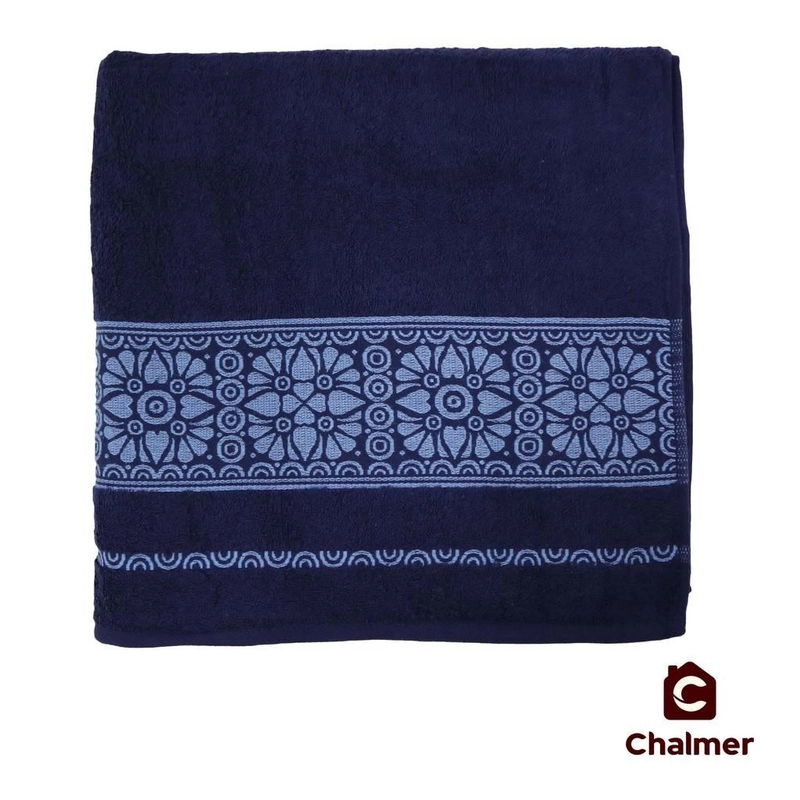 Product image Handuk Mandi Chalmer 70x135 Motif Majja Handuk Mandi Dewasa Ukuran Besar 70 X 135 Cm Navy